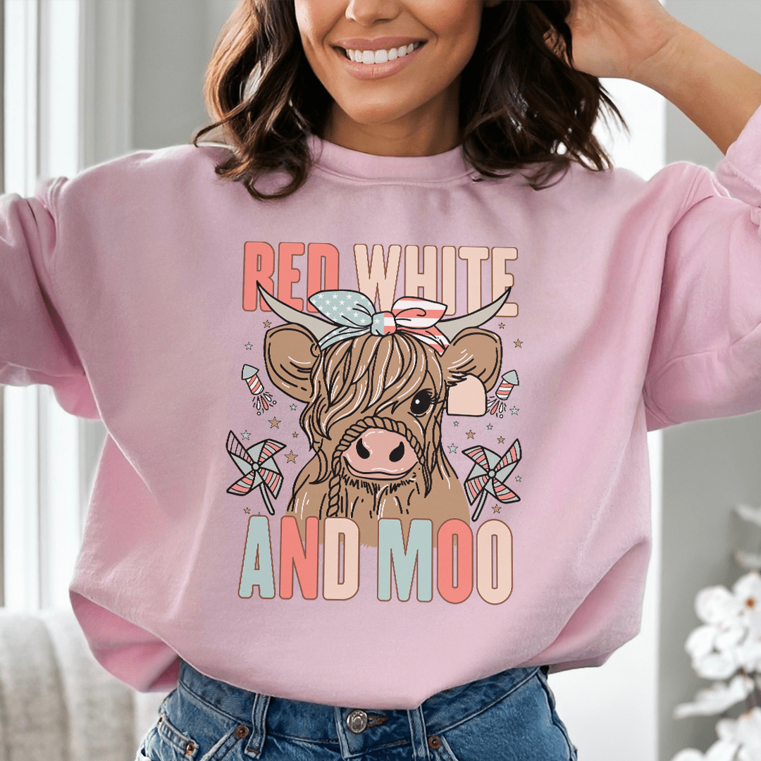 Red White And Moo Tee
