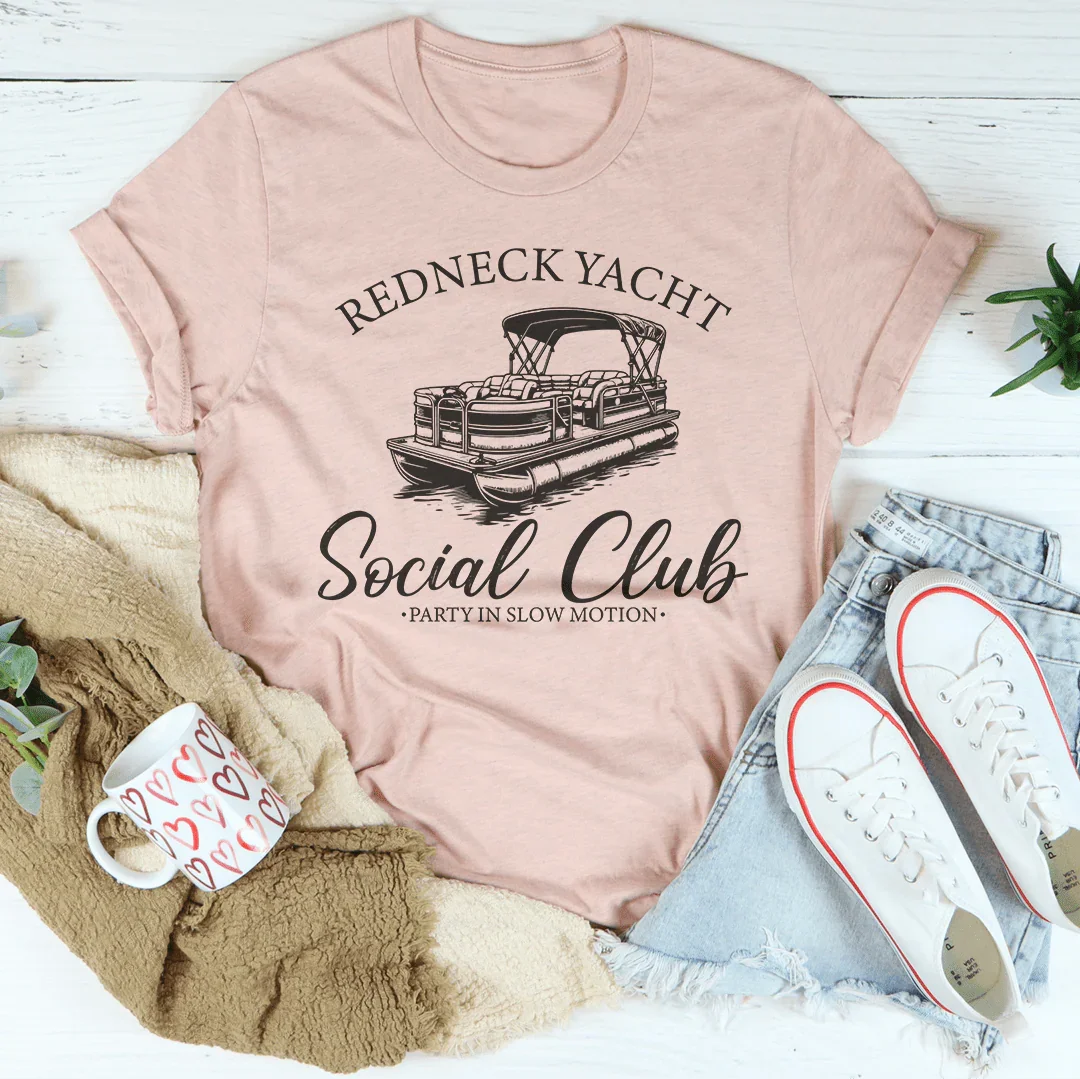 Redneck Yacht Social Club Part In Slow Motion Tee