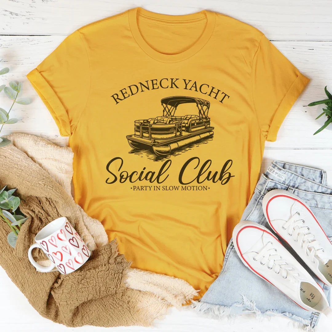 Redneck Yacht Social Club Part In Slow Motion Tee