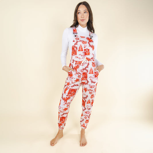The Santa Slays | Christmas Toile Women's Pajamaralls®