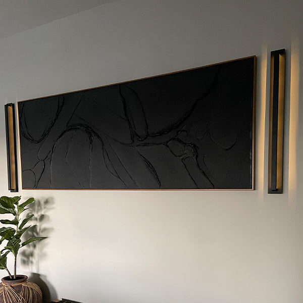 Industrial Battery Operated Wall Sconces, Set of Two