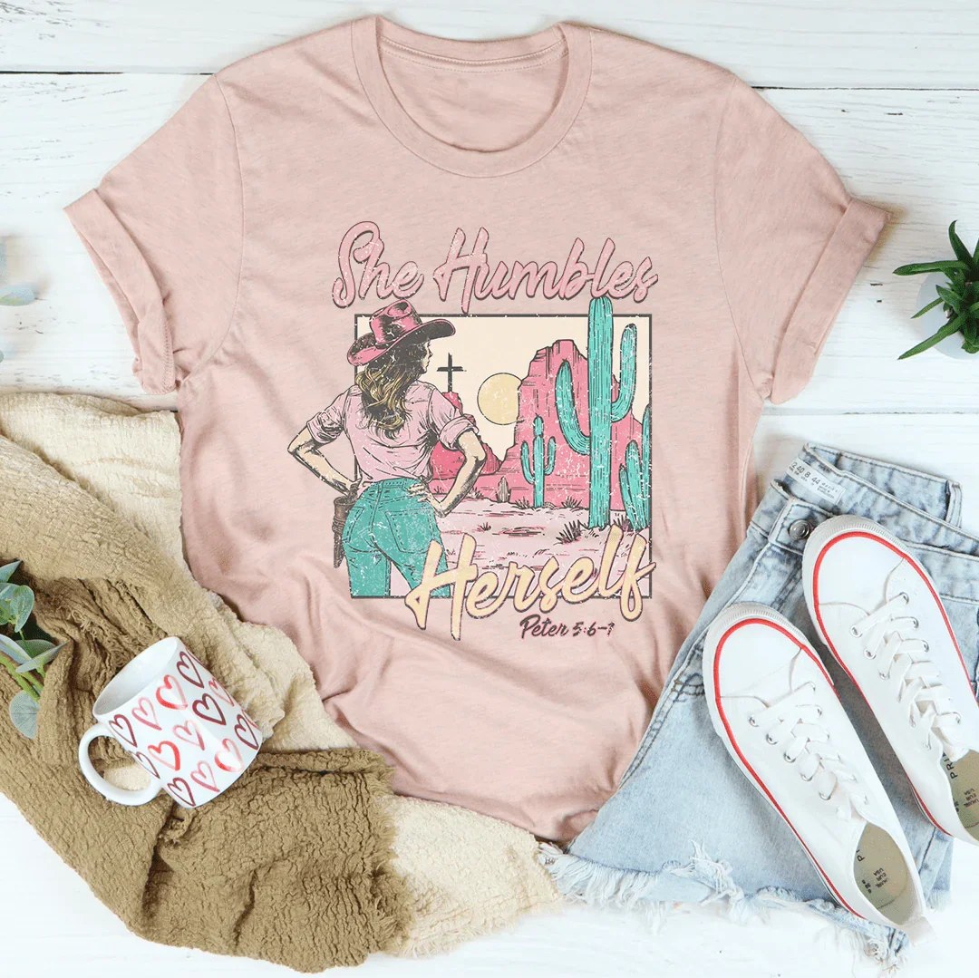 She Humbles Herself Cowgirl Tee