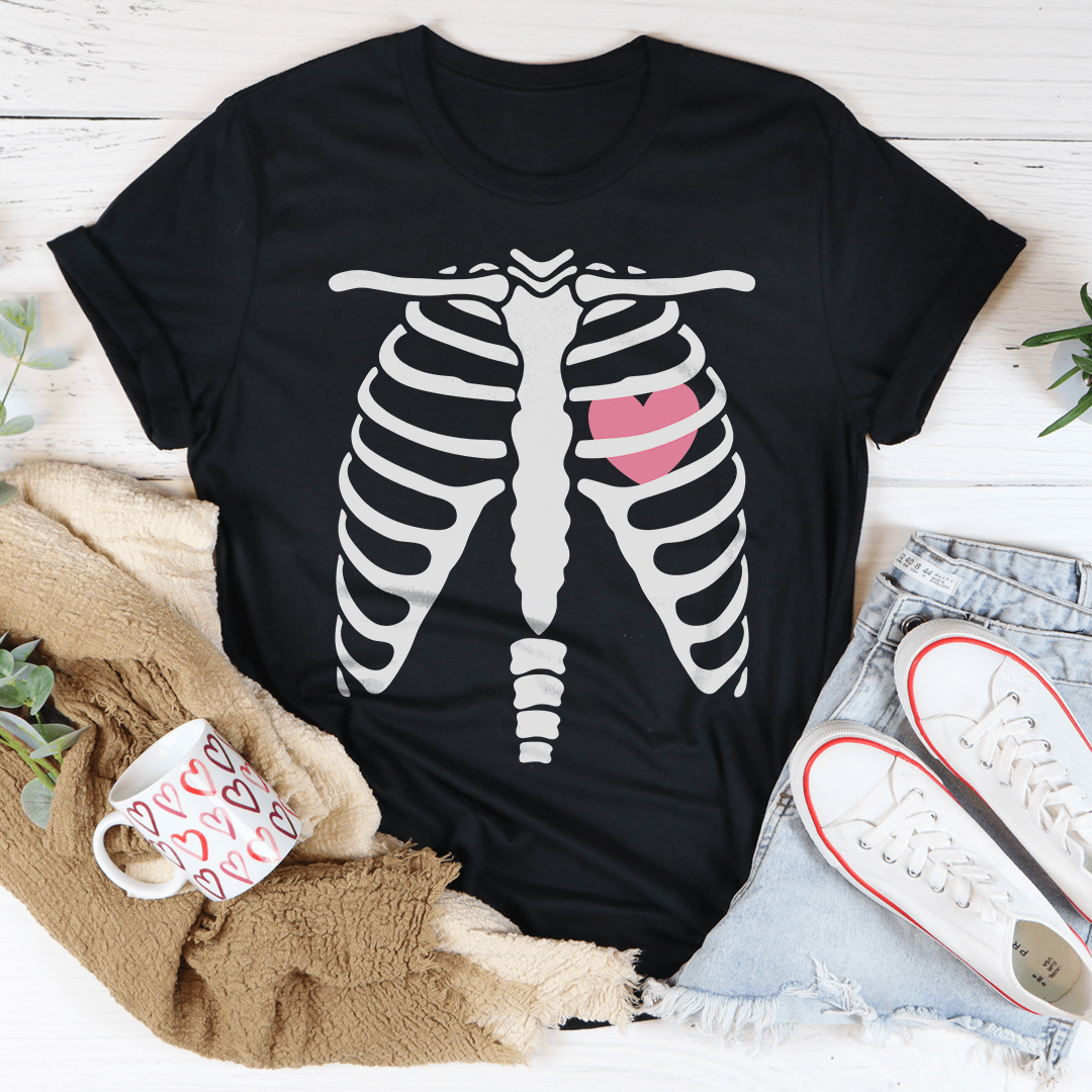 Skeleton With Heart Tee