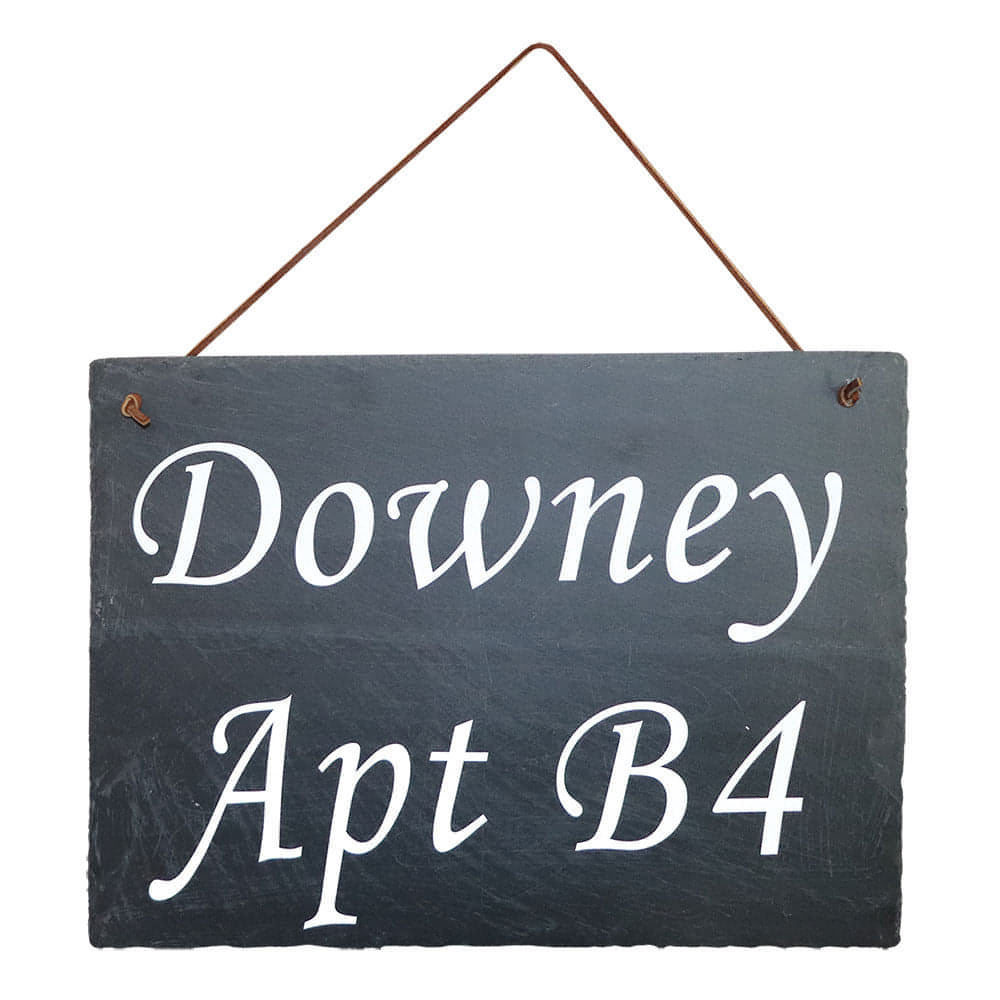 Royale Slate Hanging House Porch Sign