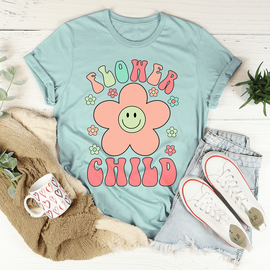 Smiley Flower Child Tee