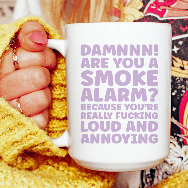 Smoke Alarm Ceramic Mug 15 oz