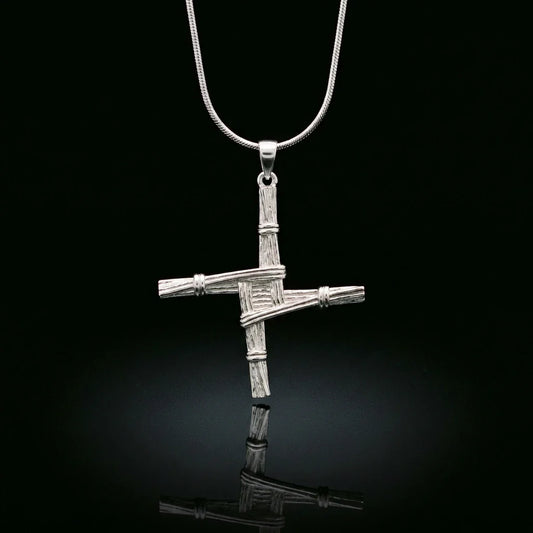 St. Brigid's Cross™ Pendant — 18K White Gold Necklace