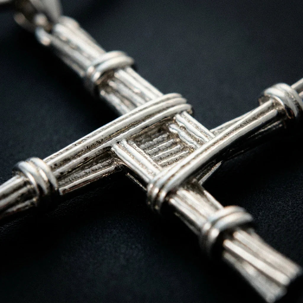 St. Brigid's Cross™ Pendant — 18K White Gold Necklace