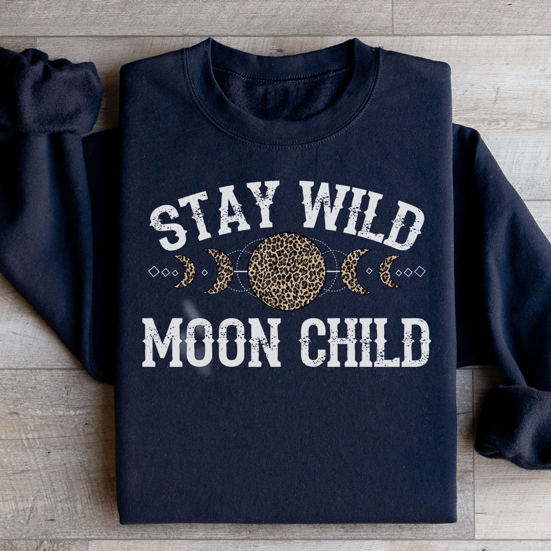 Stay Wild Moon Child Leopard Sweatshirt