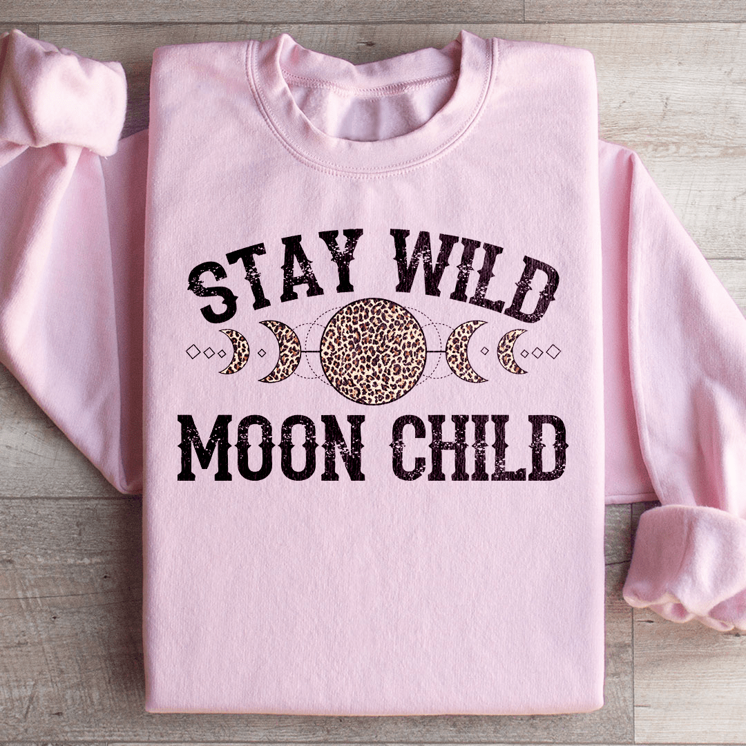Stay Wild Moon Child Leopard Sweatshirt