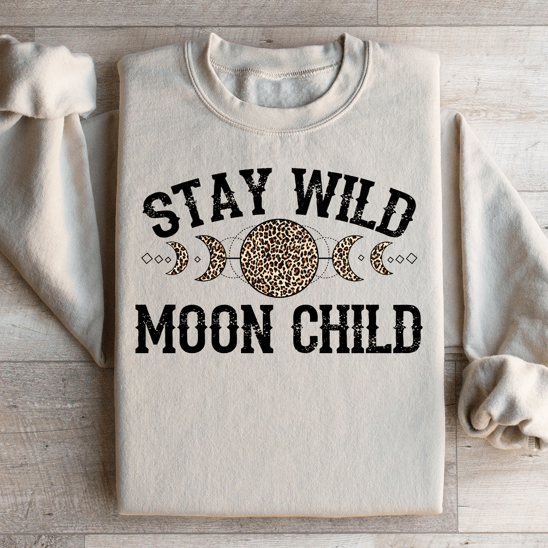 Stay Wild Moon Child Leopard Sweatshirt