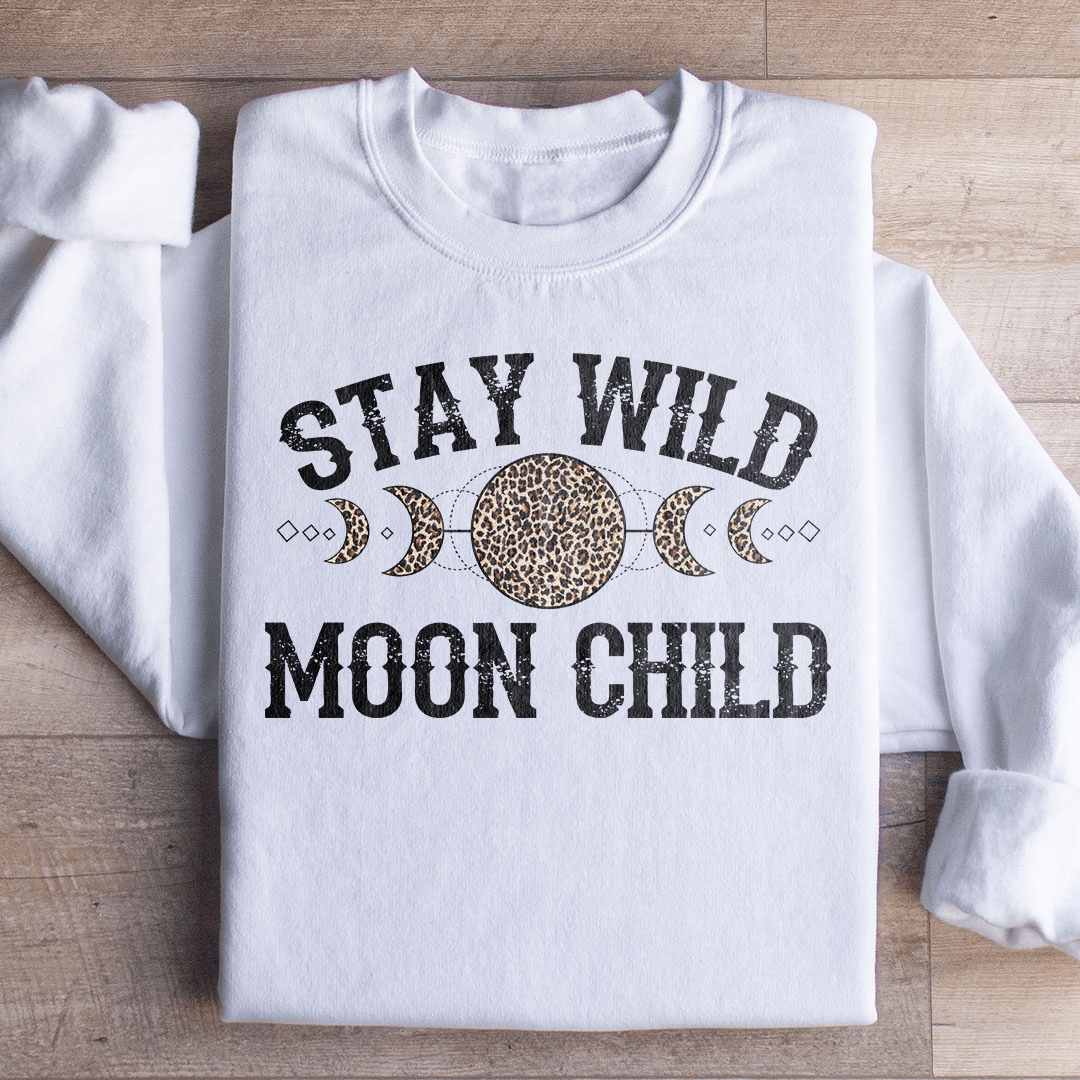Stay Wild Moon Child Leopard Sweatshirt