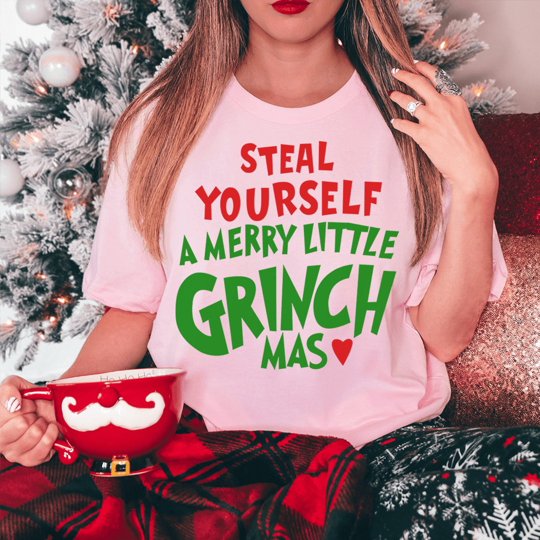 Steal Yourself A Merry Little Grinchmas Tee