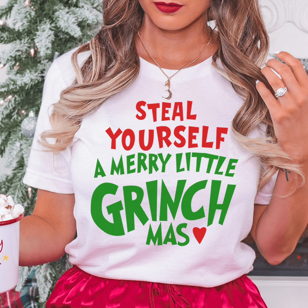 Steal Yourself A Merry Little Grinchmas Tee