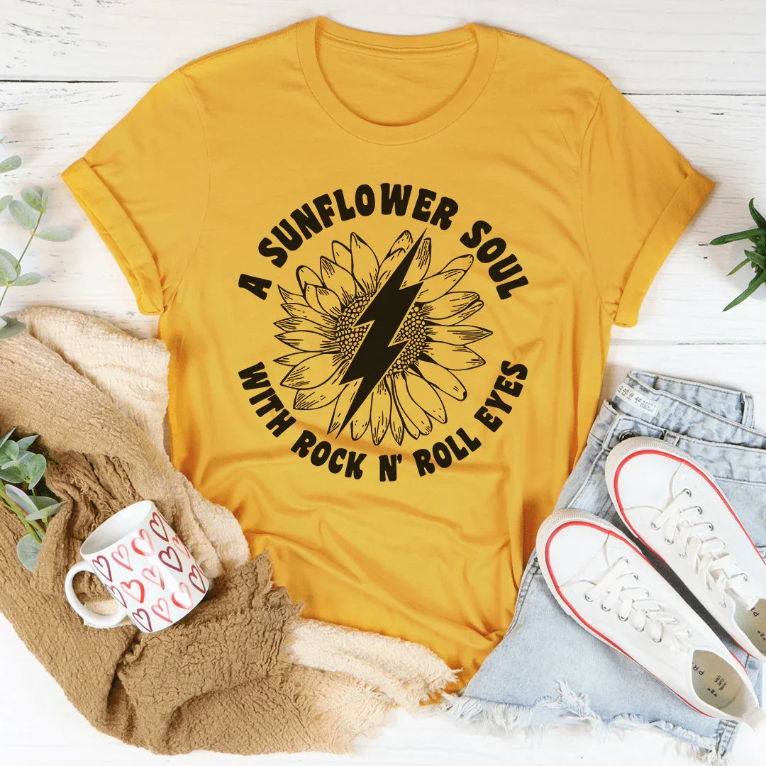 Sunflower Soul & Rock N Roll Eyes Tee