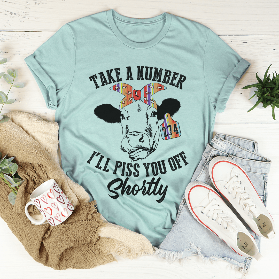 Take A Number Cow Tee