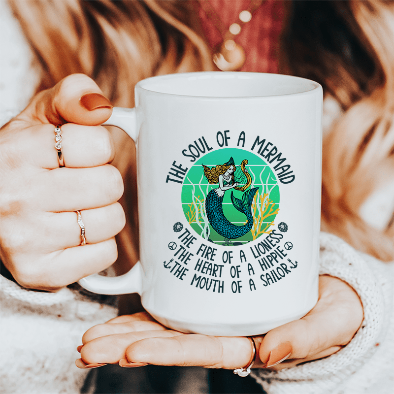 The Soul Of A Mermaid Ceramic Mug 15 oz