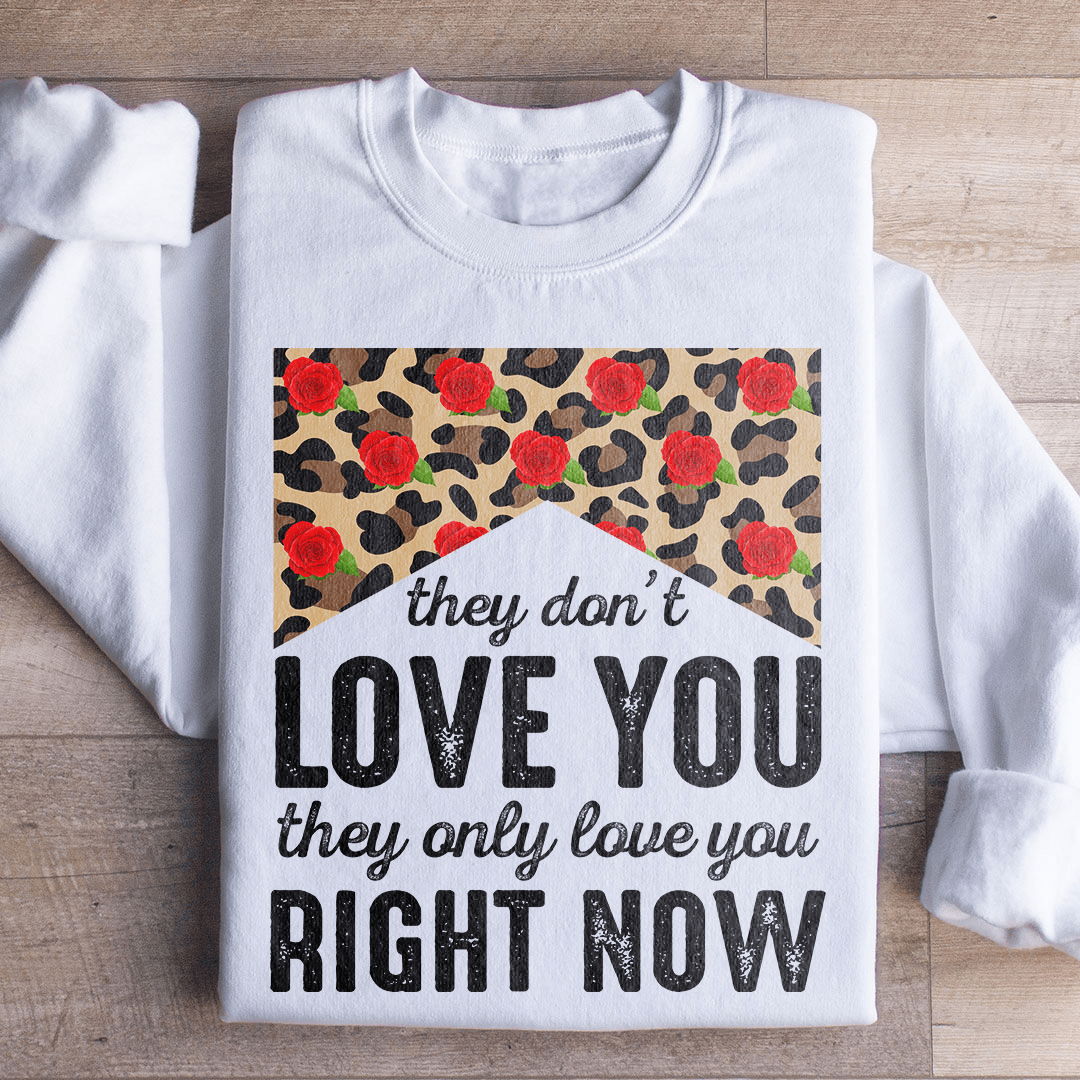 They Don't Love You They Only Love You Right Now Sweatshirt
