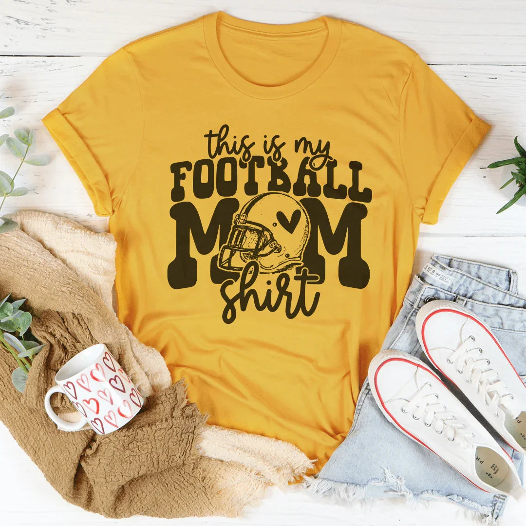 This Is My Football Mom Shirt Tee