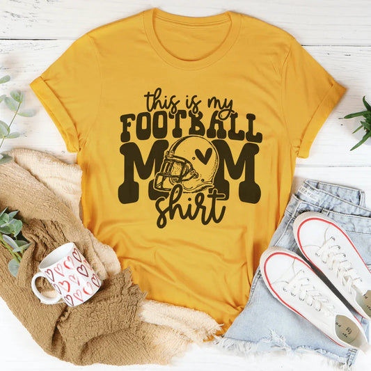 This Is My Football Mom Shirt Tee