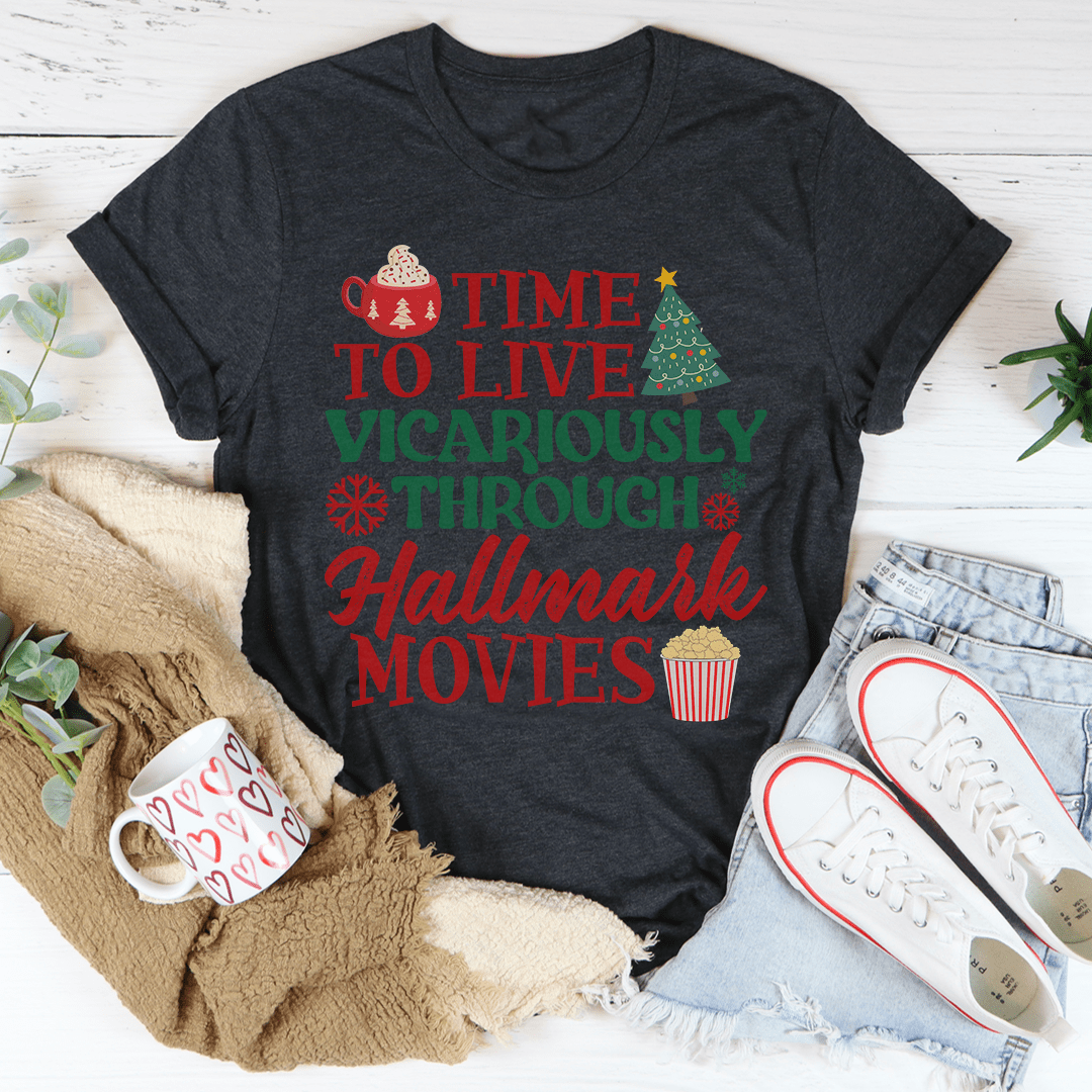 Time to Live Vicariously Christmas Tee