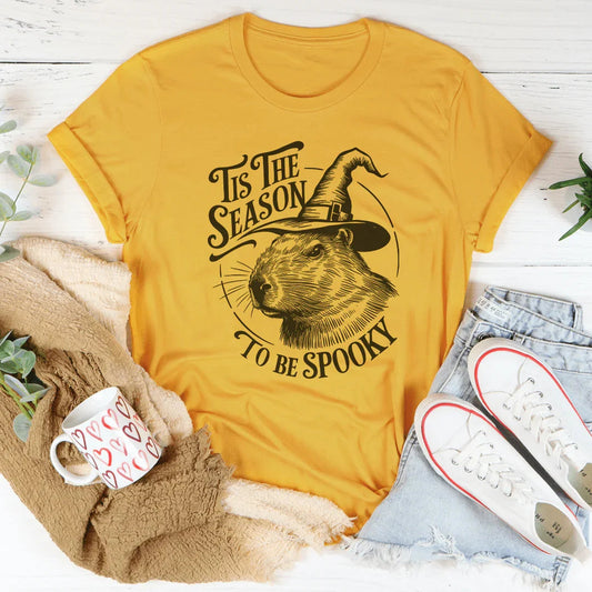 Tis The Season To Be Spooky Capybara Tee