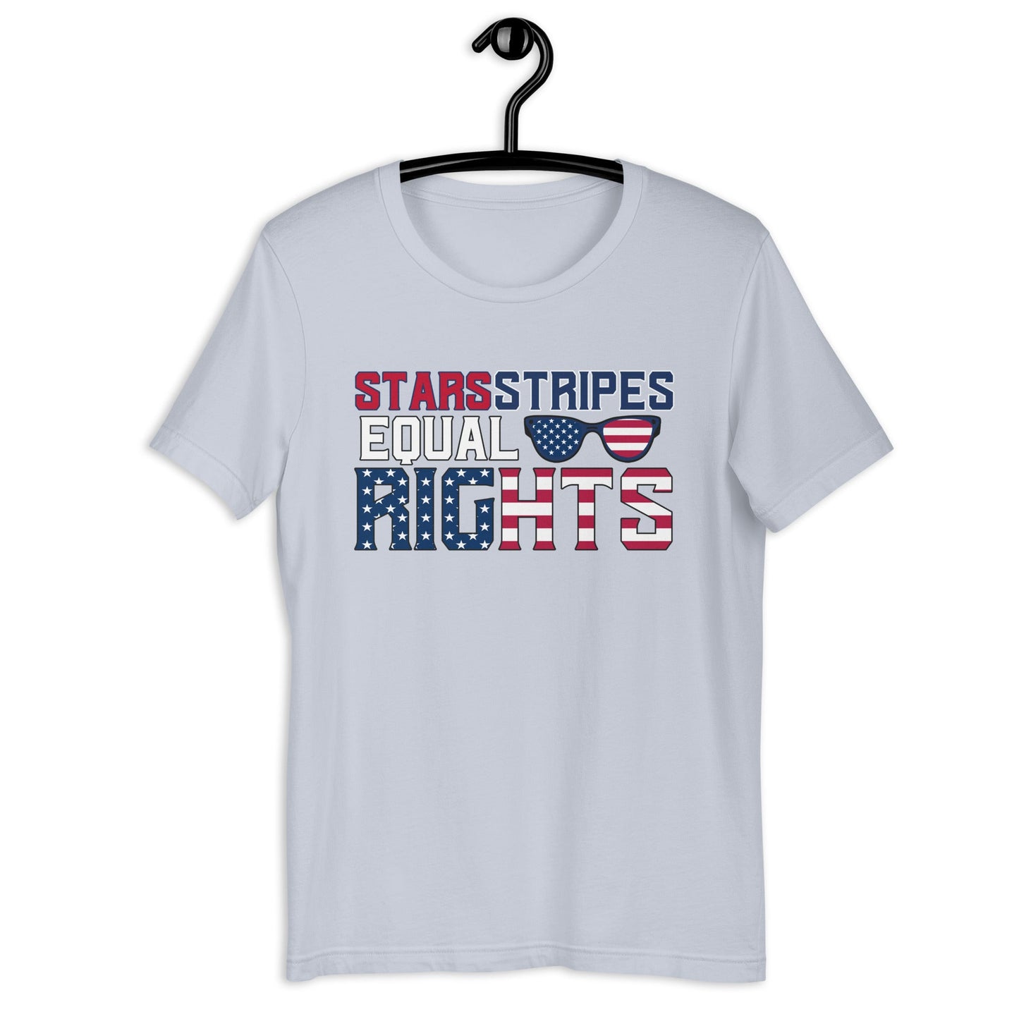 Stars Stripes Equal RIghts Unisex t-shirt