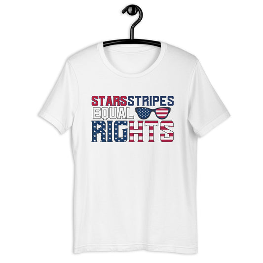 Stars Stripes Equal RIghts Unisex t-shirt