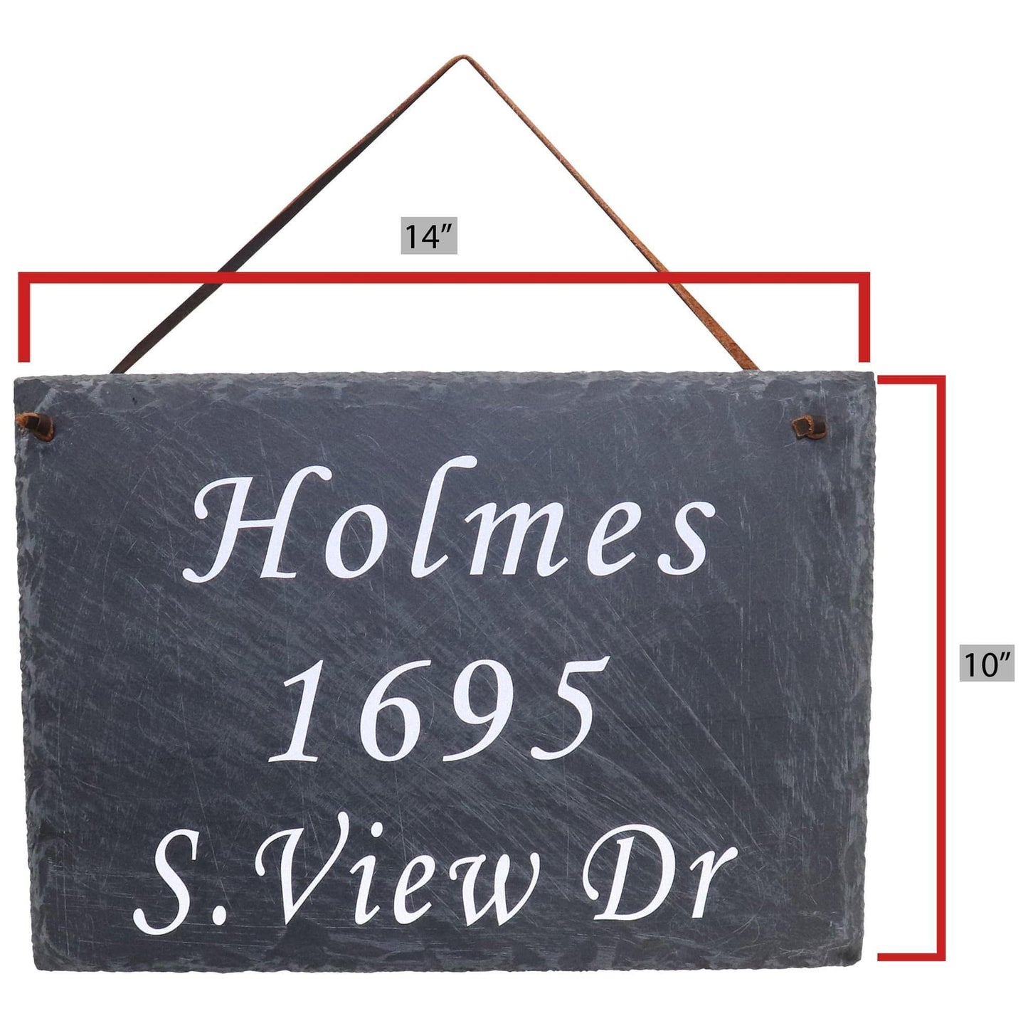 Royale Slate Hanging House Porch Sign