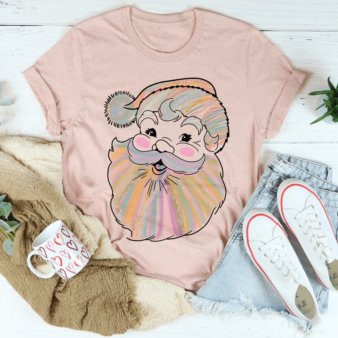 Watercolor Santa Tee